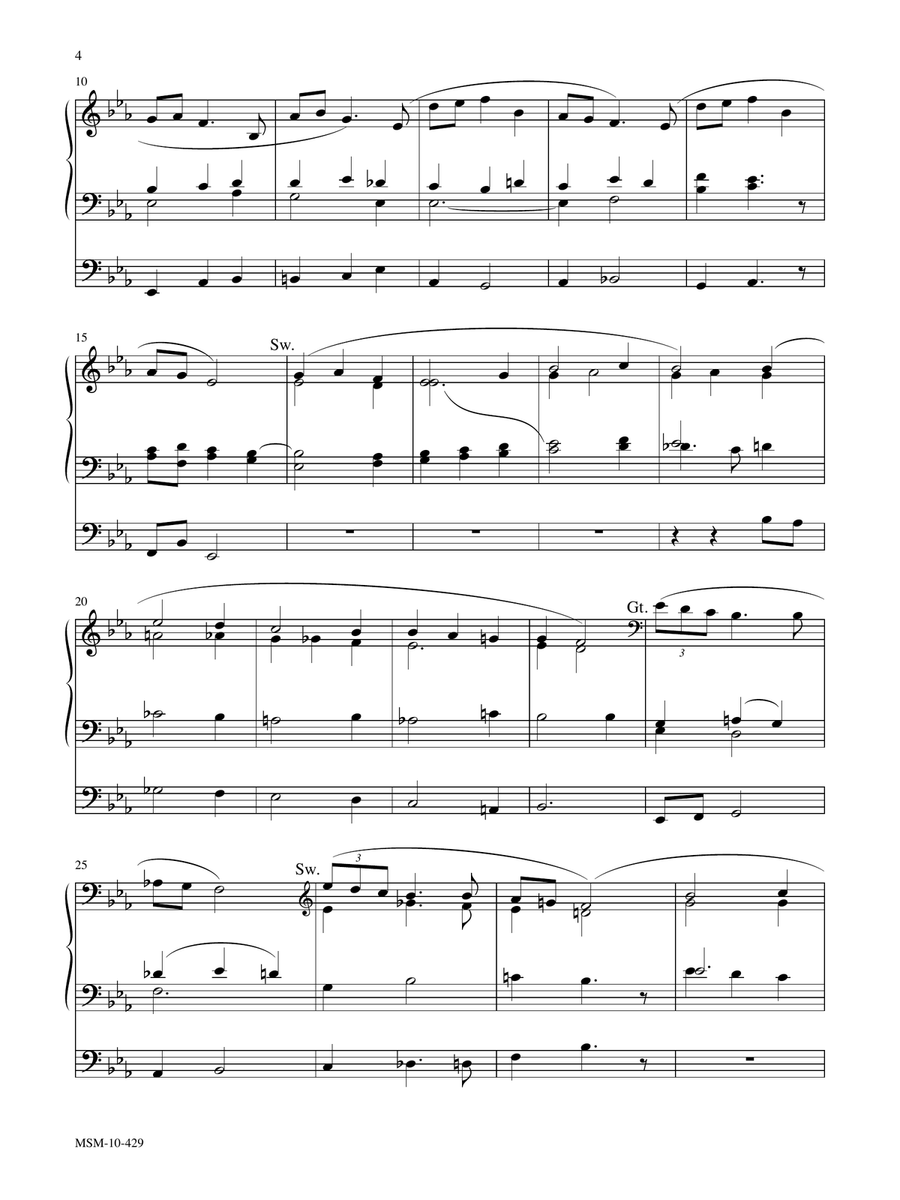 Wondrous Cross (Downloadable) Organ scores gallery preview page 4