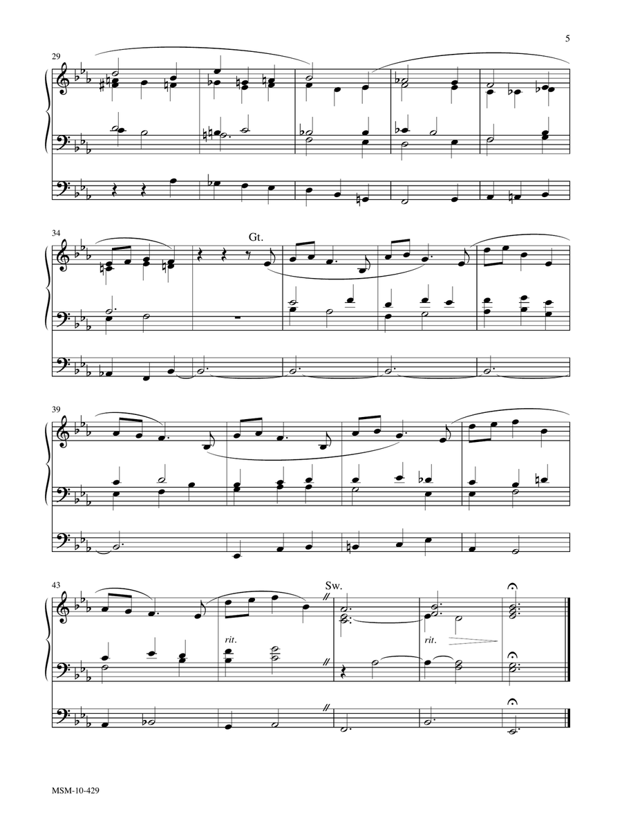 Wondrous Cross (Downloadable) Organ scores gallery preview page 5