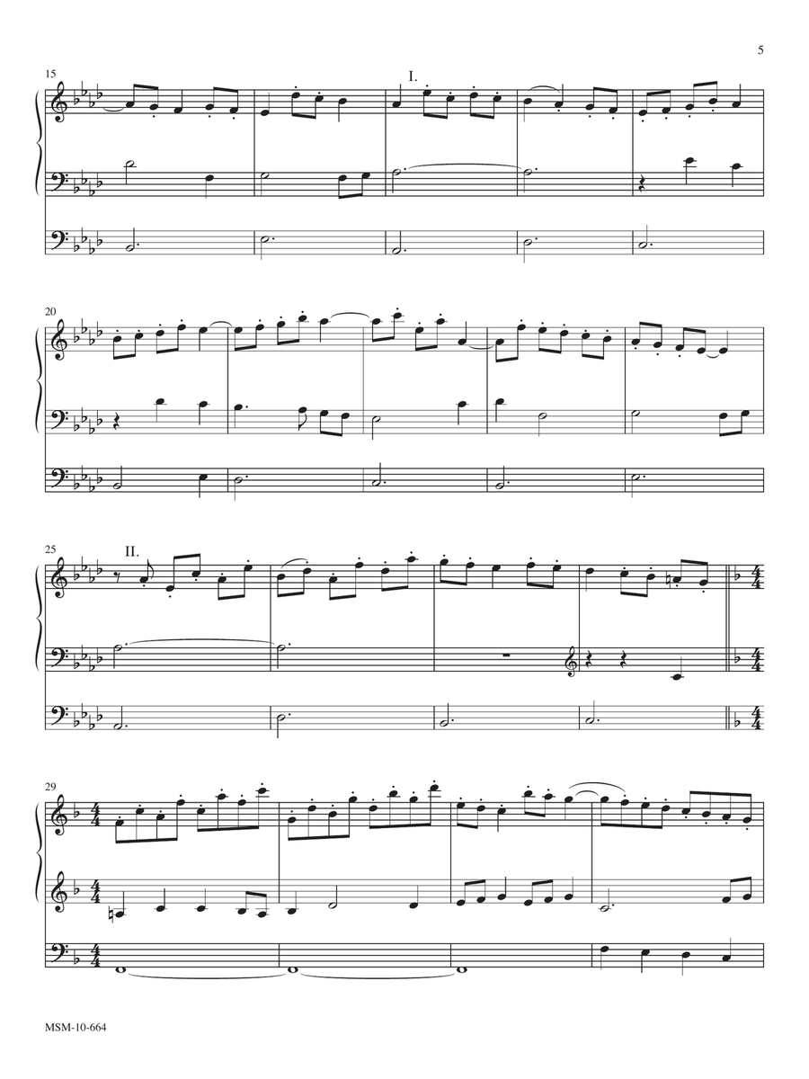 All Things Bright and Beautiful Organ scores gallery preview page 5