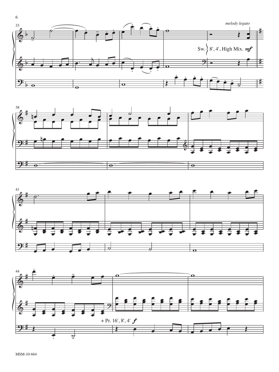 All Things Bright and Beautiful Organ scores gallery preview page 6