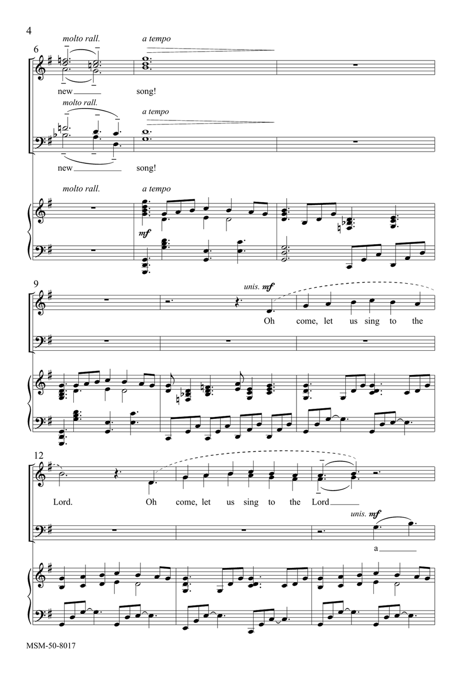 Canticle of Praise (Downloadable) Divisi scores gallery preview page 4