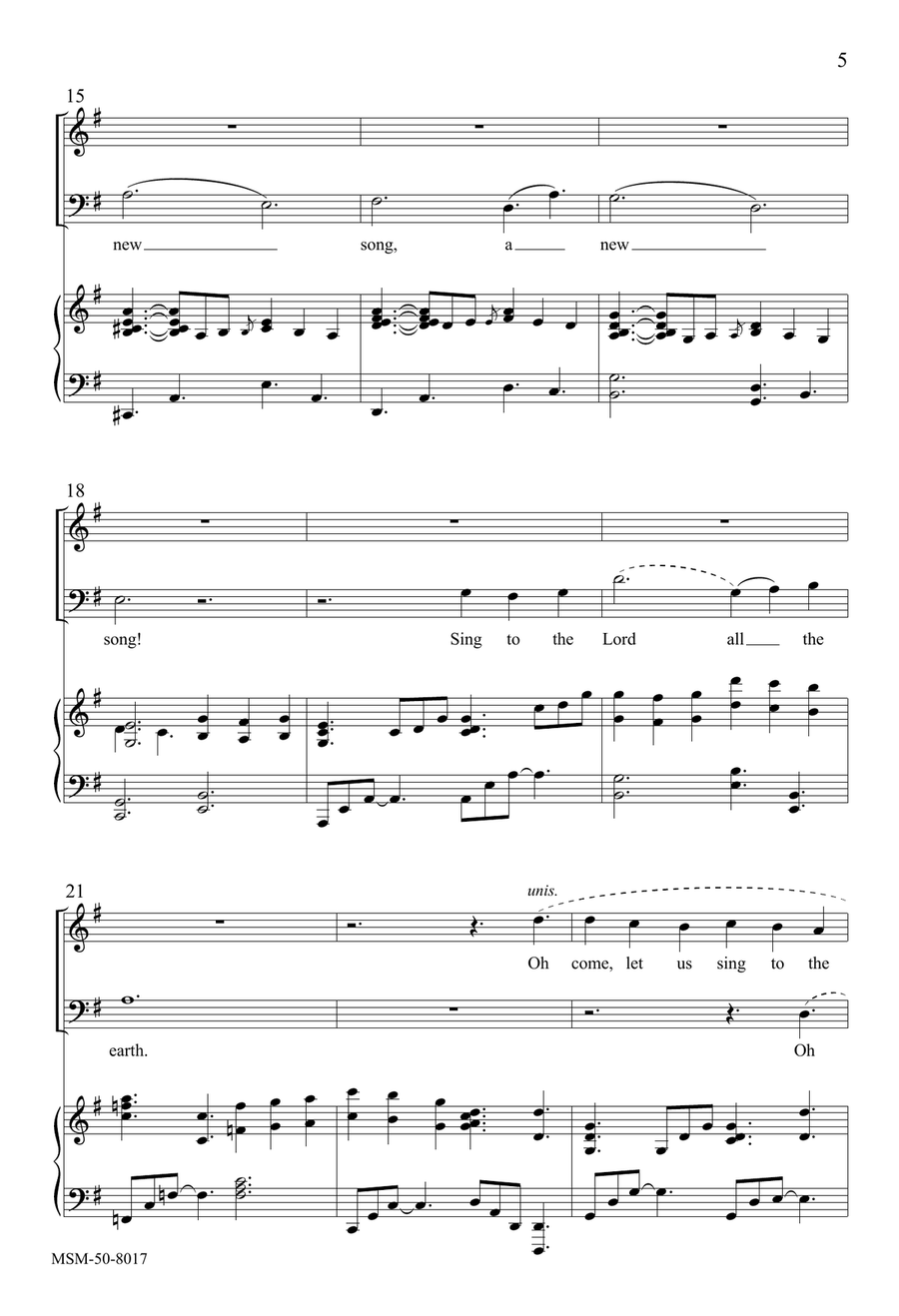 Canticle of Praise (Downloadable) Divisi scores gallery preview page 5