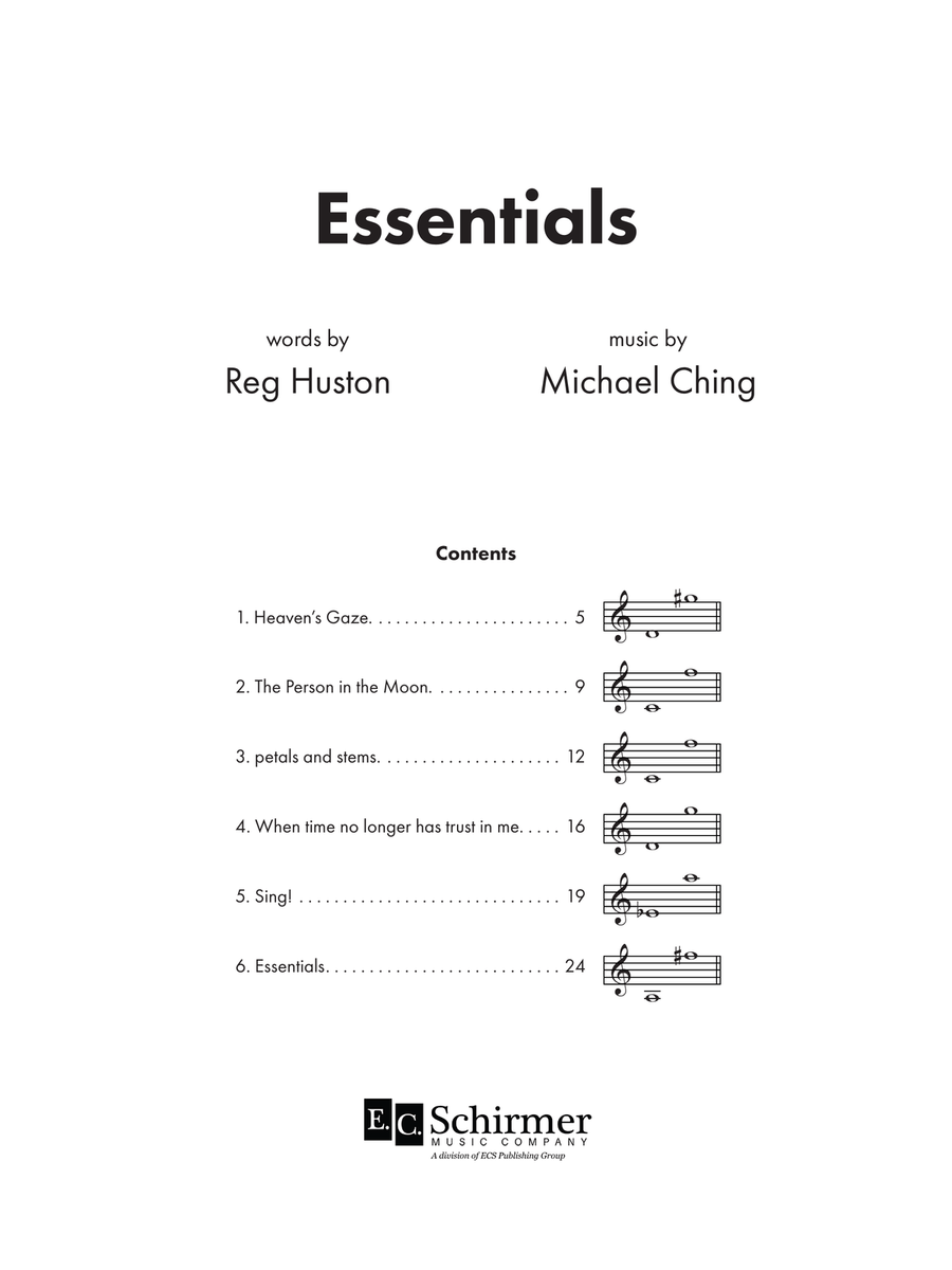 Essentials (Downloadable) High Voice scores gallery preview page 3