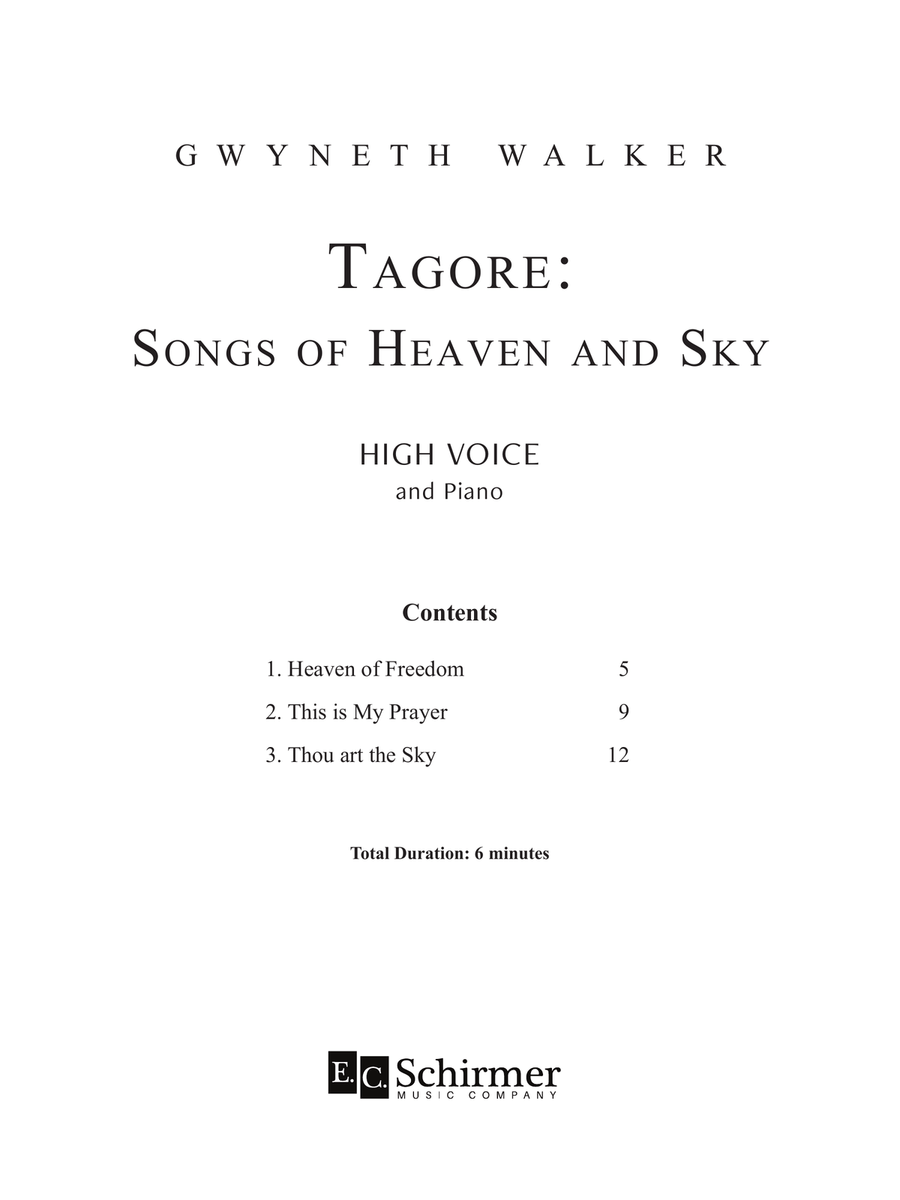 Tagore: Songs of Heaven and Sky (Downloadable) High Voice scores gallery preview page 3