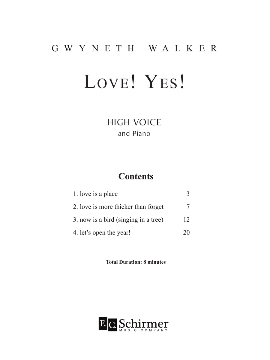 Love! Yes! Love! Yes! High Voice scores gallery preview page 3