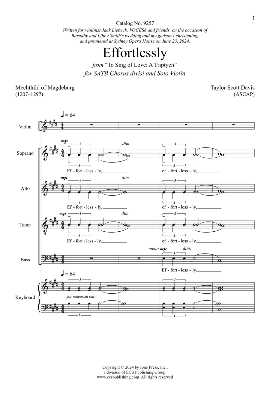 Effortlessly Effortlessly Divisi scores gallery preview page 3