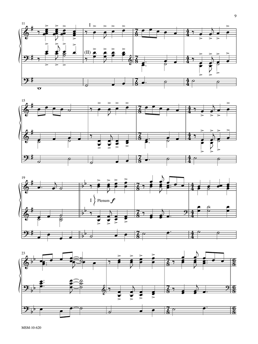 Joyful, Joyful We Adore Thee Organ scores gallery preview page 2