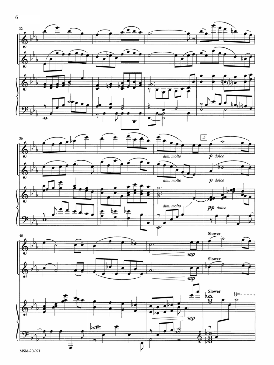 Savior, Like a Shepherd Lead Us Violin scores gallery preview page 4