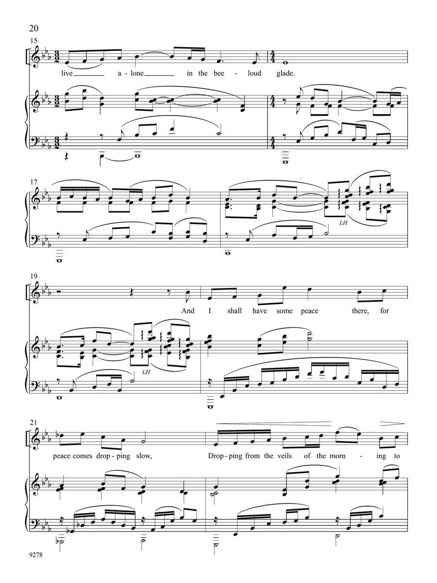 The Lake Isle of Innisfree High Voice scores gallery preview page 2