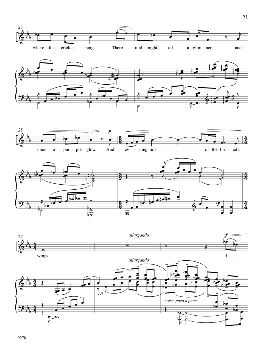 The Lake Isle of Innisfree High Voice scores gallery preview page 3