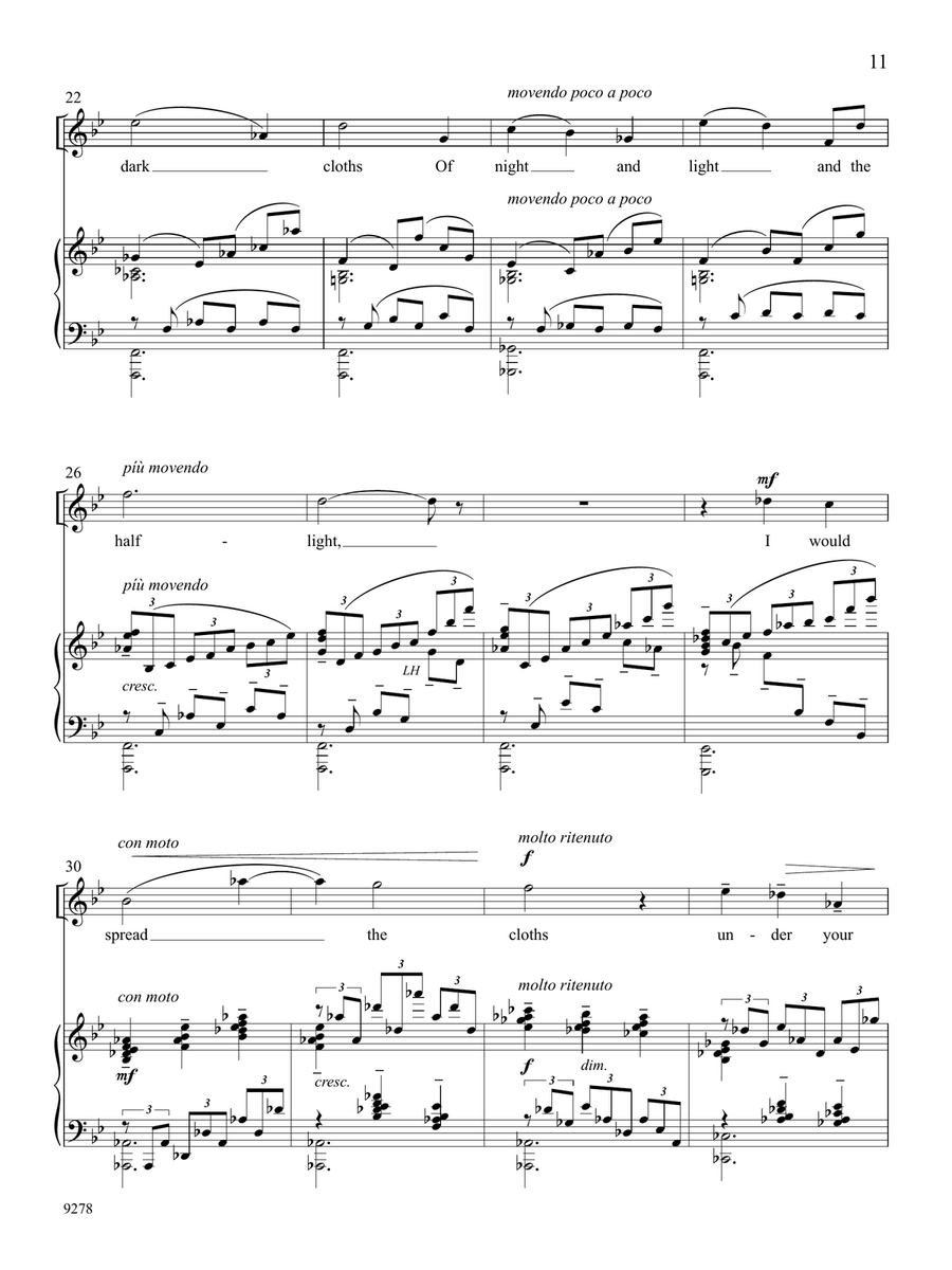 He Wishes for the Cloths of Heaven High Voice scores gallery preview page 2