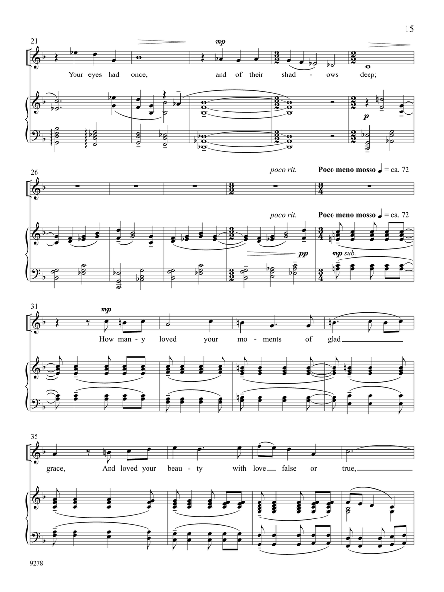 When You Are Old When You Are Old High Voice scores gallery preview page 2