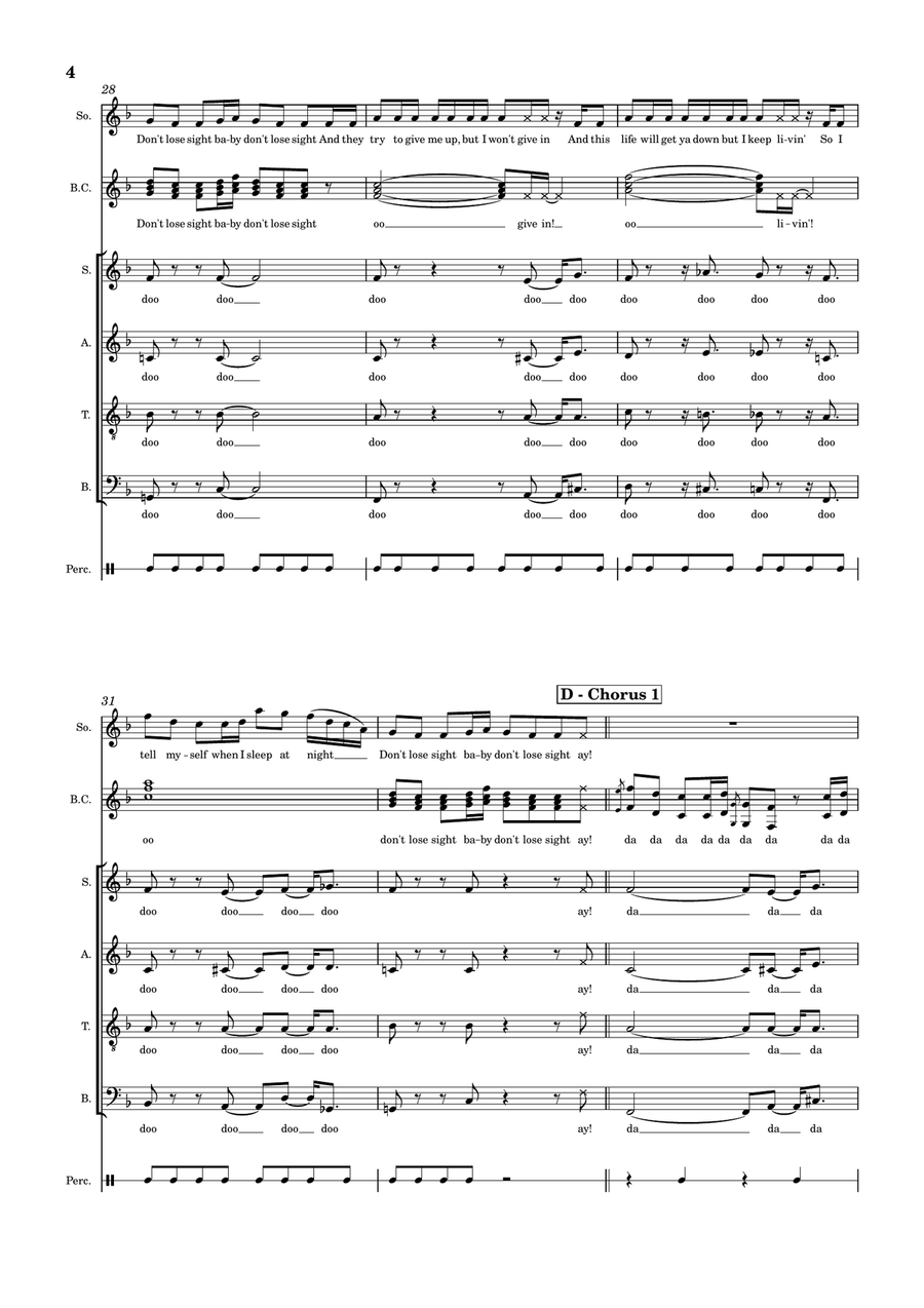 Don't Lose Sight Don't Lose Sight Divisi scores gallery preview page 4