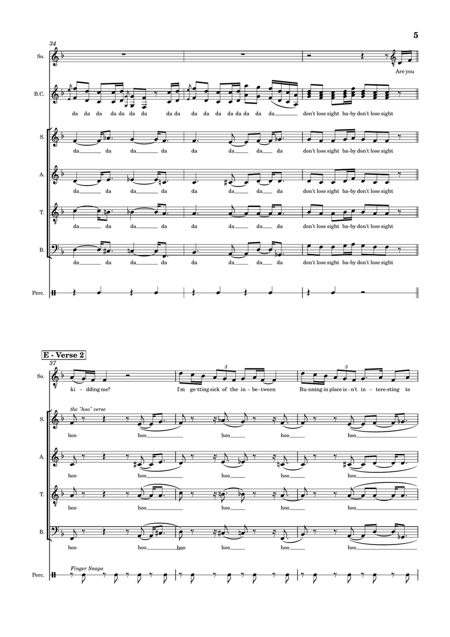 Don't Lose Sight Don't Lose Sight Divisi scores gallery preview page 5
