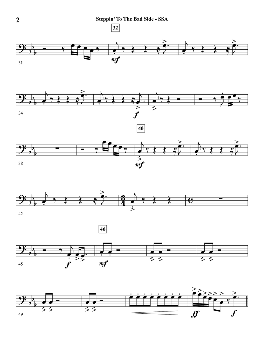 Steppin' To The Bad Side Concert Band scores gallery preview page 5
