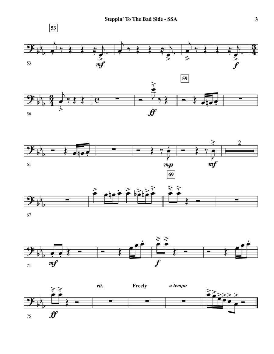 Steppin' To The Bad Side Concert Band scores gallery preview page 6