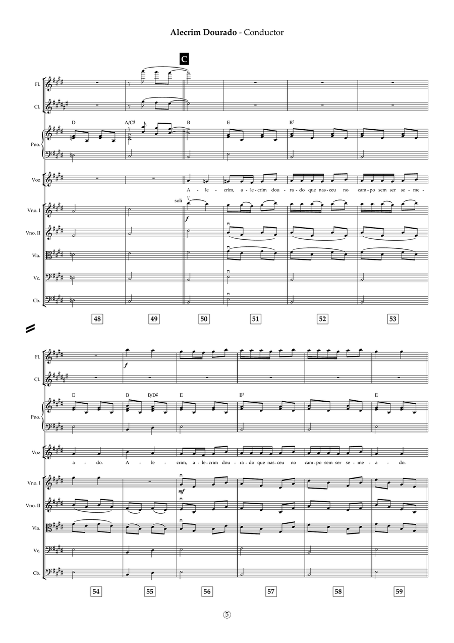 Alecrim Dourado Chamber Orchestra - Digital Sheet Music page 6