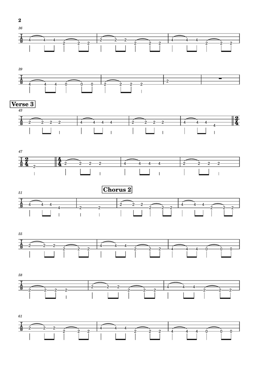 Wind Of Change Wind Of Change Bass Guitar Tablature scores gallery preview page 2