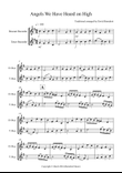 Angels We Have Heard on High for Descant and Tenor Recorder Duet mini preview