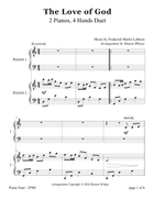 The Love of God (2 Pianos, 4 Hands Duet) 2 Pianos scores gallery preview page 6