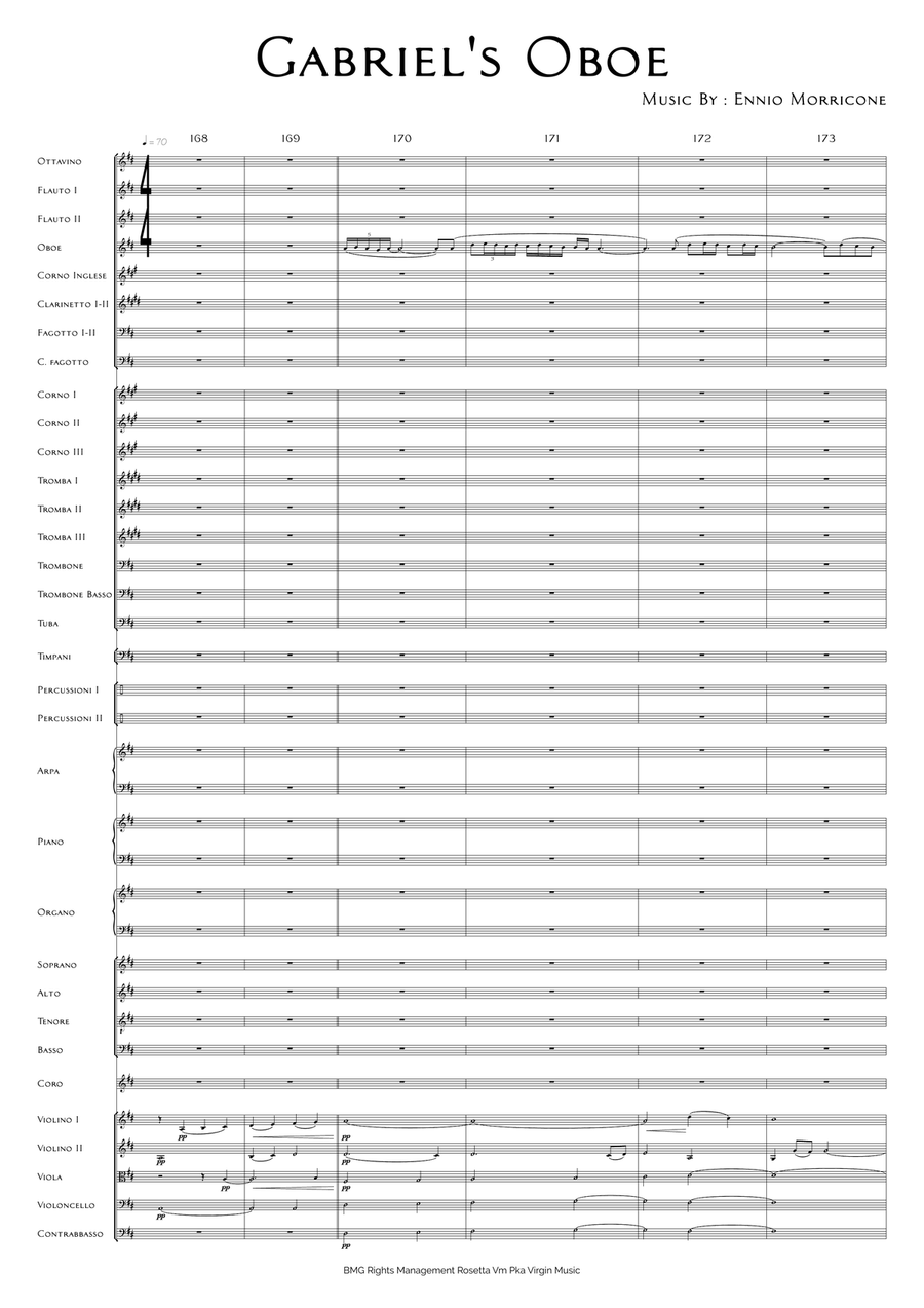 Gabriel's Oboe Gabriel's Oboe Full Orchestra scores gallery preview page 2