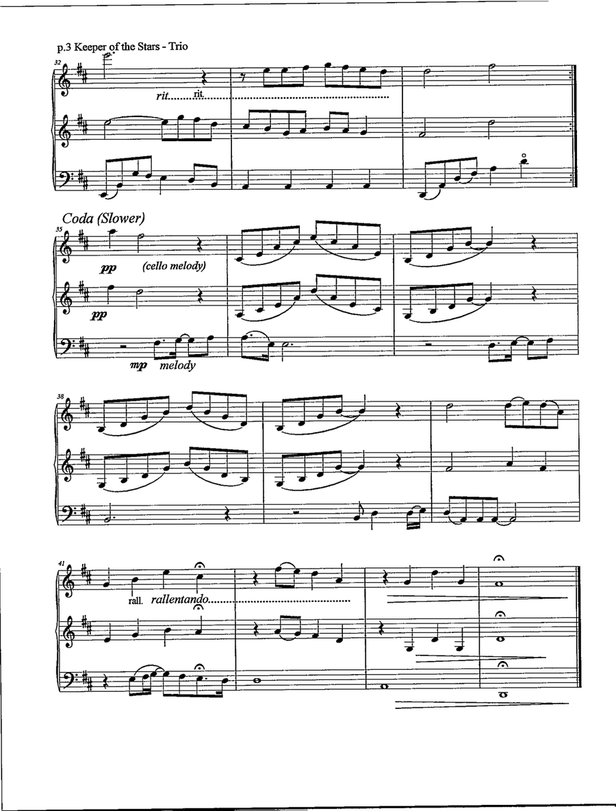The Keeper Of The Stars The Keeper Of The Stars String Trio scores gallery preview page 4