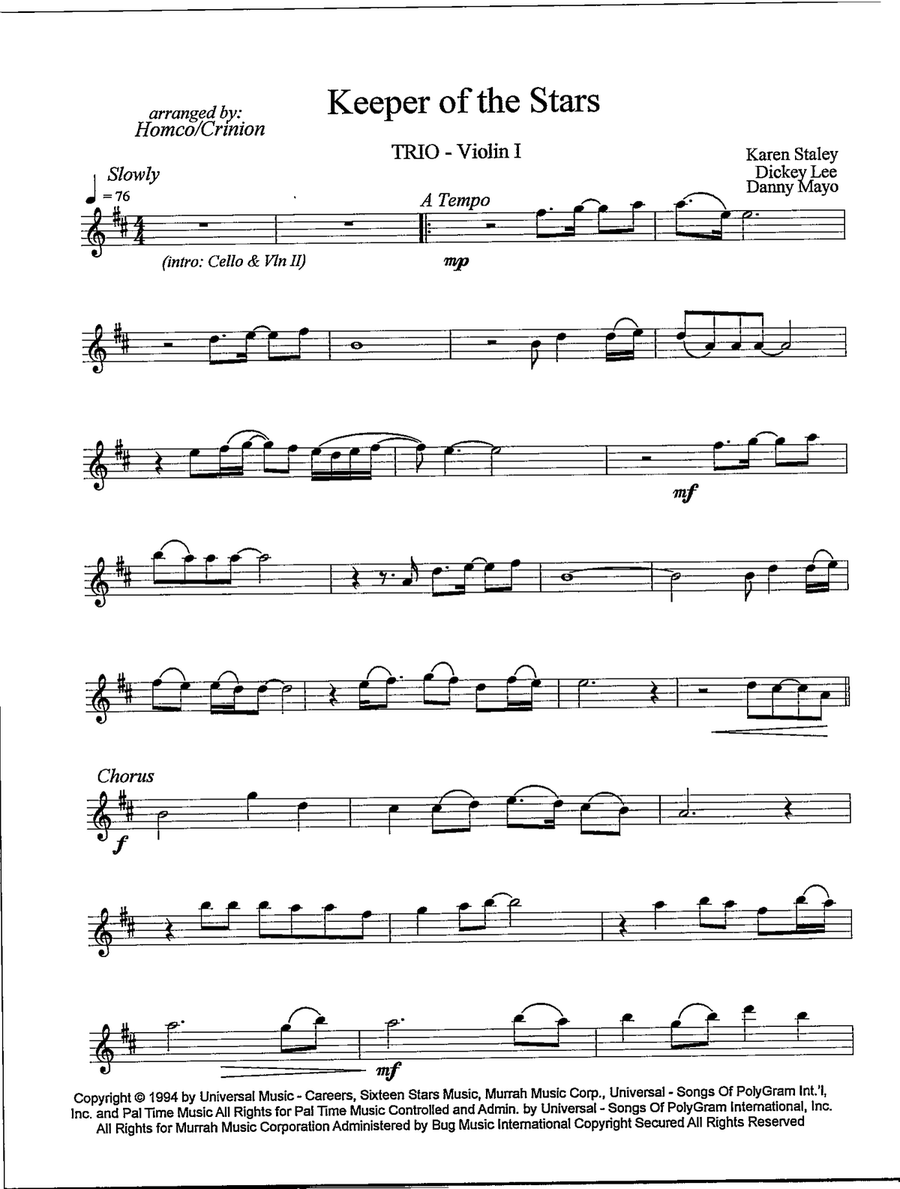 The Keeper Of The Stars The Keeper Of The Stars String Trio scores gallery preview page 5