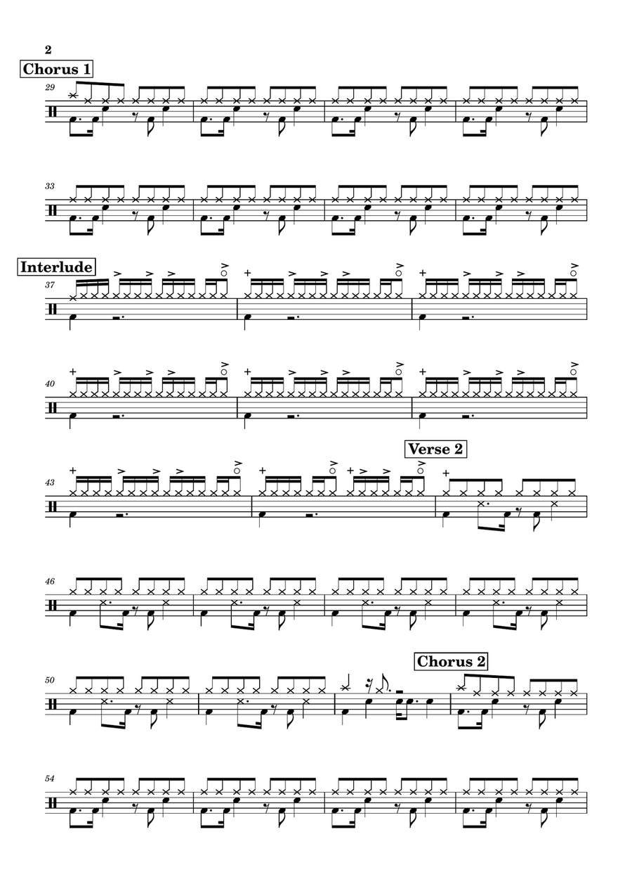Upside Down Upside Down Drum Set scores gallery preview page 2