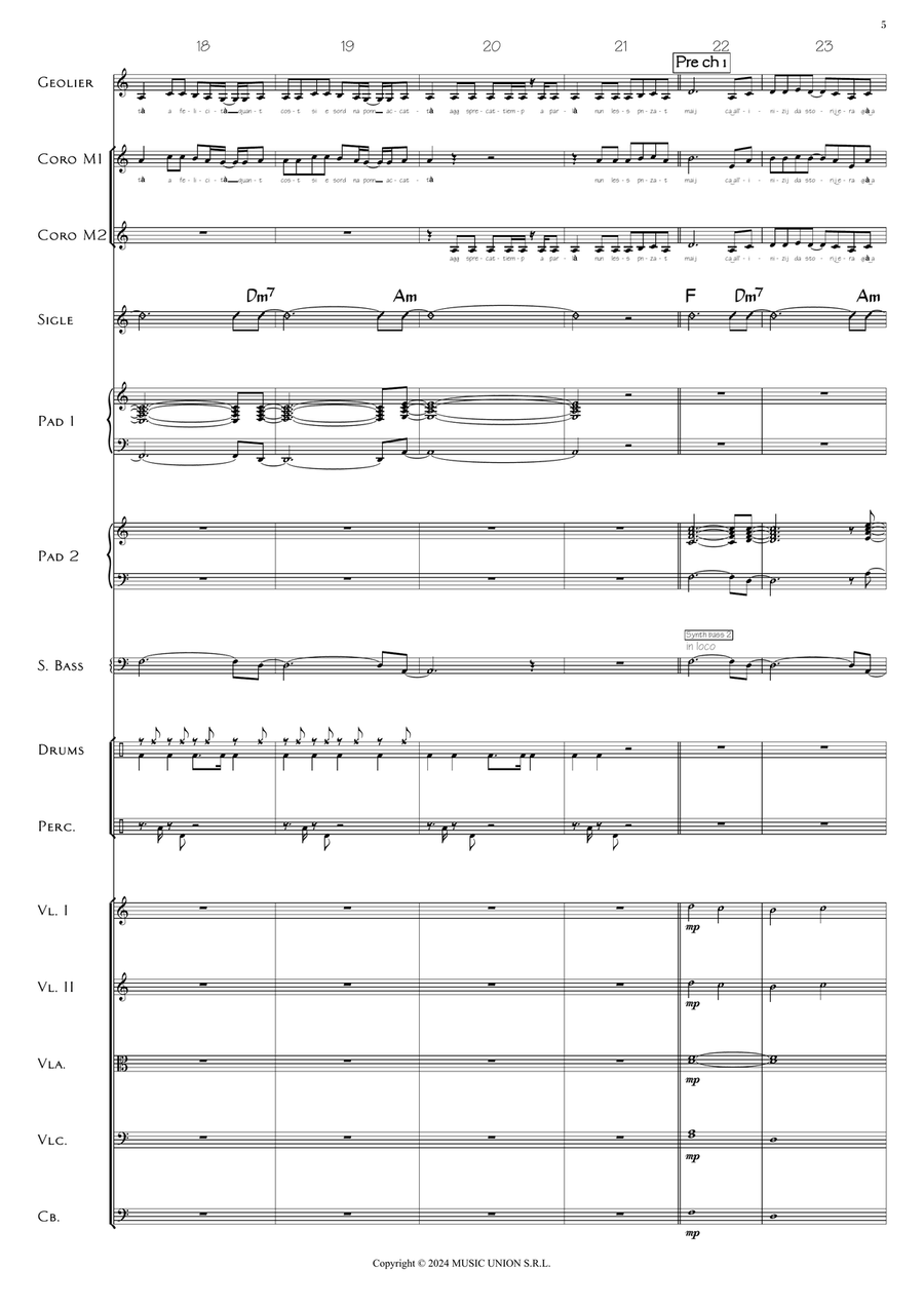 I P' Me, Tu P' Te I P' Me, Tu P' Te Full Orchestra scores gallery preview page 5