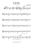 Je Te Veux (for Solo Guitar) mini preview