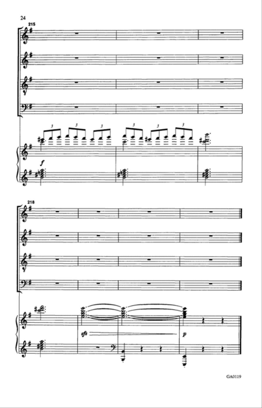 Sing For The Cure: A Proclamation Of Hope 4-Part scores gallery preview page 21