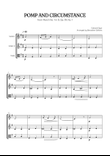 Elgar • Pomp and Circumstance | string trio sheet music | violin • violin • viola
