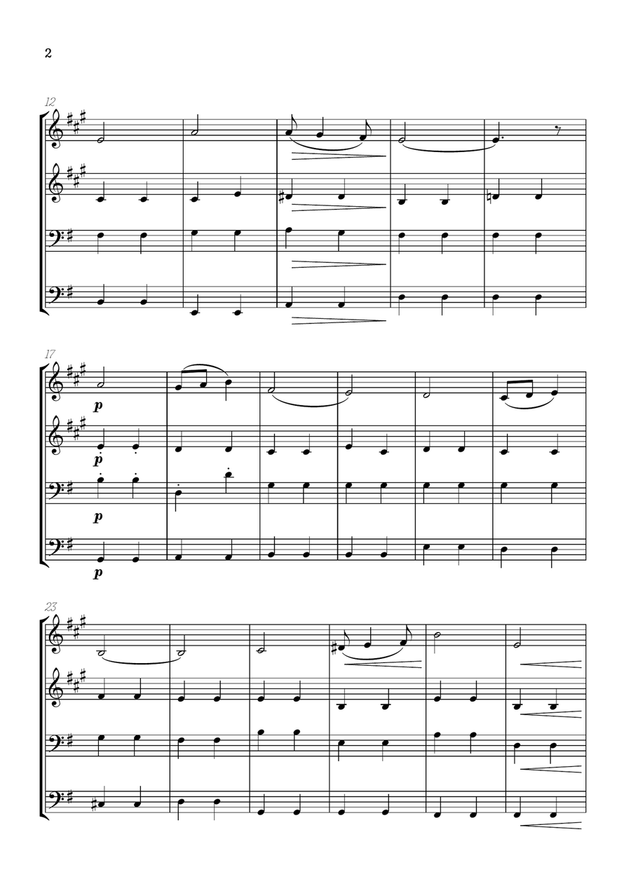 Elgar • Pomp and Circumstance | brass quartet sheet music Brass Quartet scores gallery preview page 2
