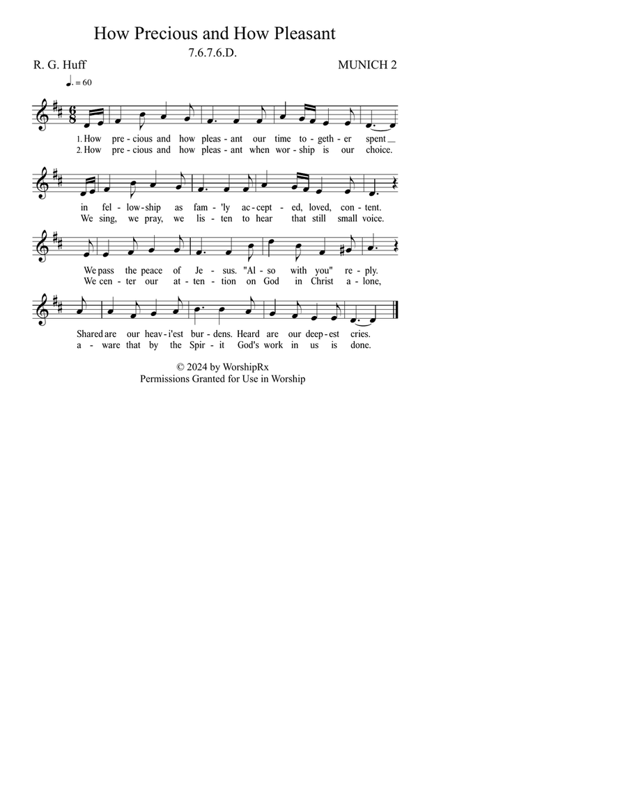 Hymn - How Precious and How Pleasant Choir scores gallery preview page 2