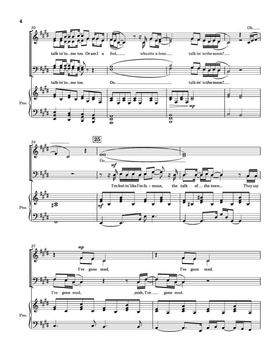 Talking To The Moon Talking To The Moon 4-Part scores gallery preview page 4