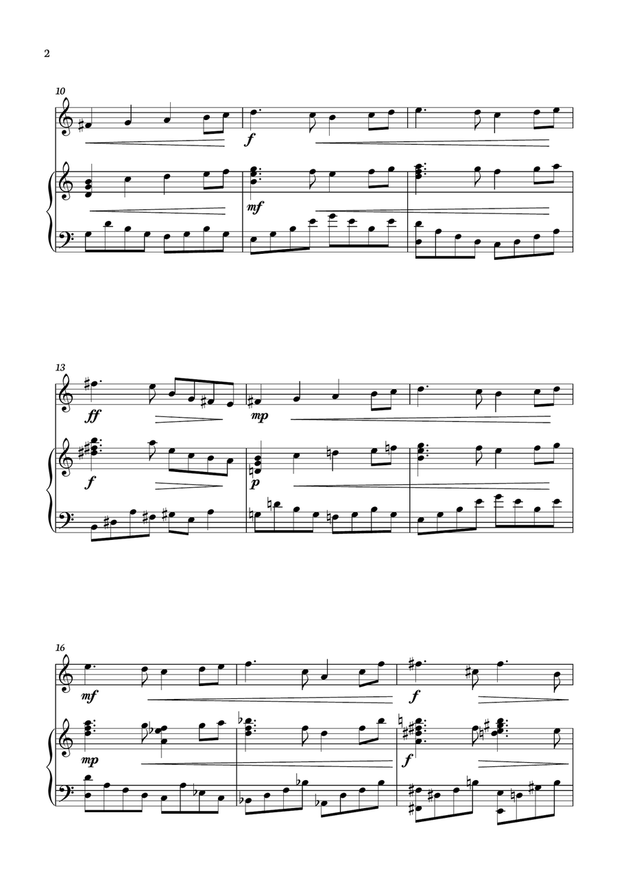 Tchaikovsky - Swan Lake for Horn (no Key) with accompaniment Piano scores gallery preview page 2