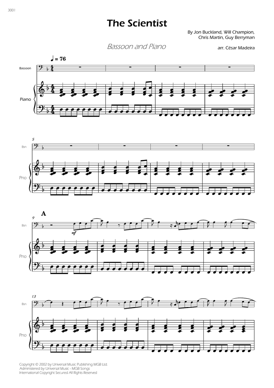 The Scientist The Scientist Bassoon scores gallery preview page 3