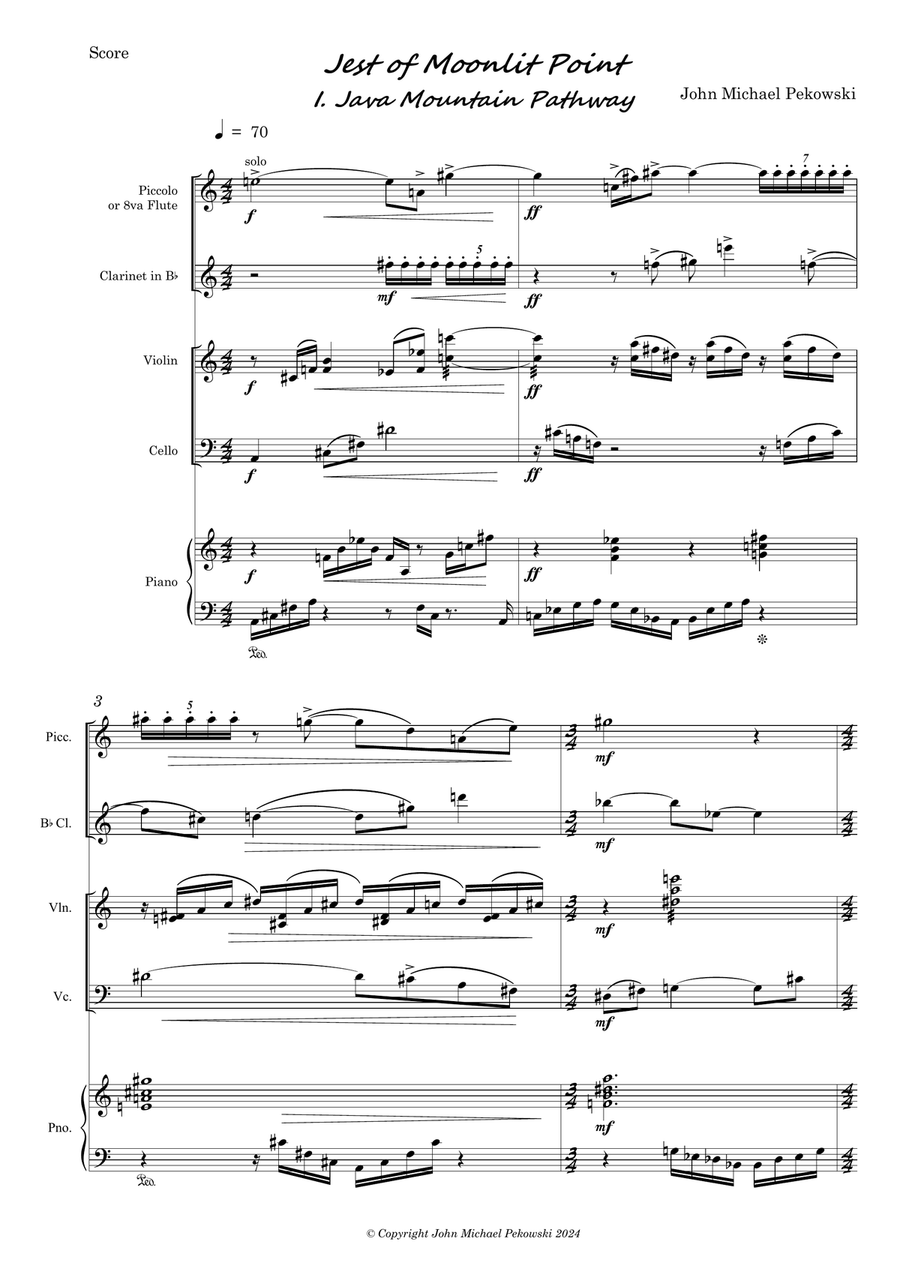 Jest of Moonlit Point Piano Quintet scores gallery preview page 4