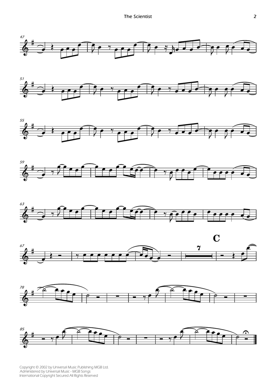 The Scientist The Scientist B-Flat Clarinet scores gallery preview page 2