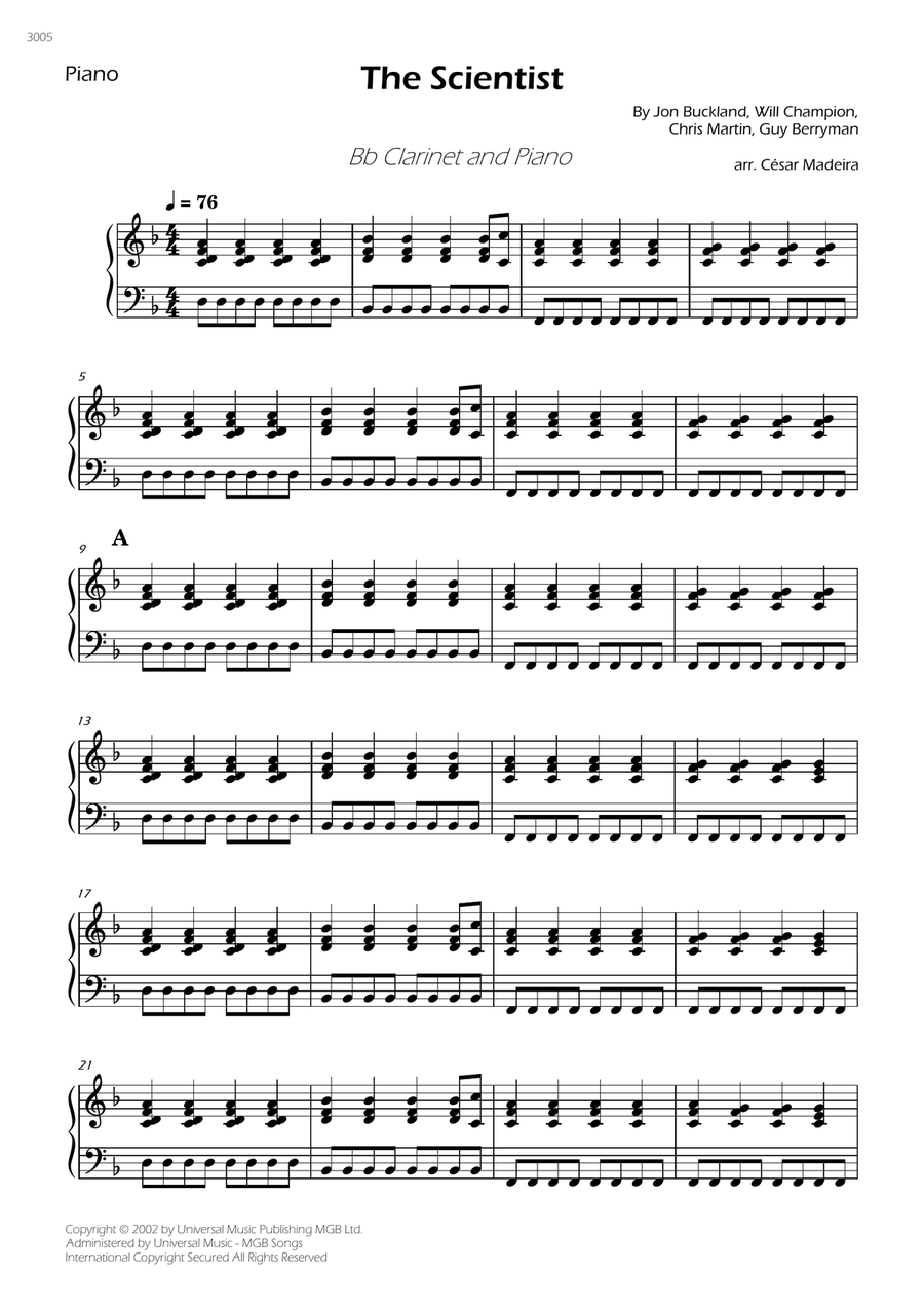 The Scientist The Scientist B-Flat Clarinet scores gallery preview page 3