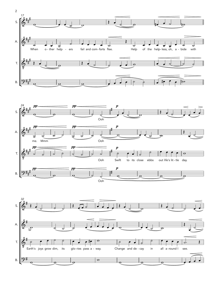 Abide with me Abide with me 4-Part scores gallery preview page 2