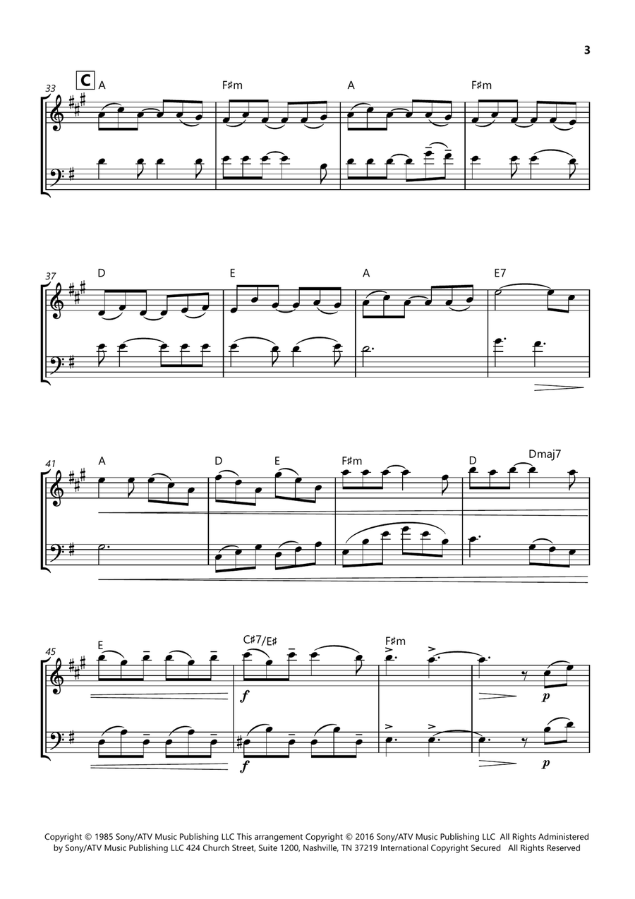 Hallelujah Hallelujah Woodwind Duet scores gallery preview page 3