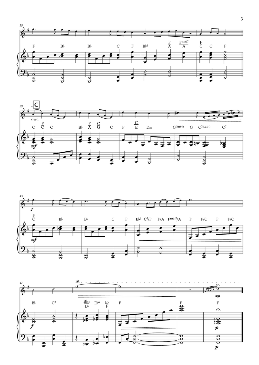 Glorious Things, Thee Are Spoken B-Flat Trumpet scores gallery preview page 3