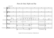 Poem for Italy: Night and Day - Score Only