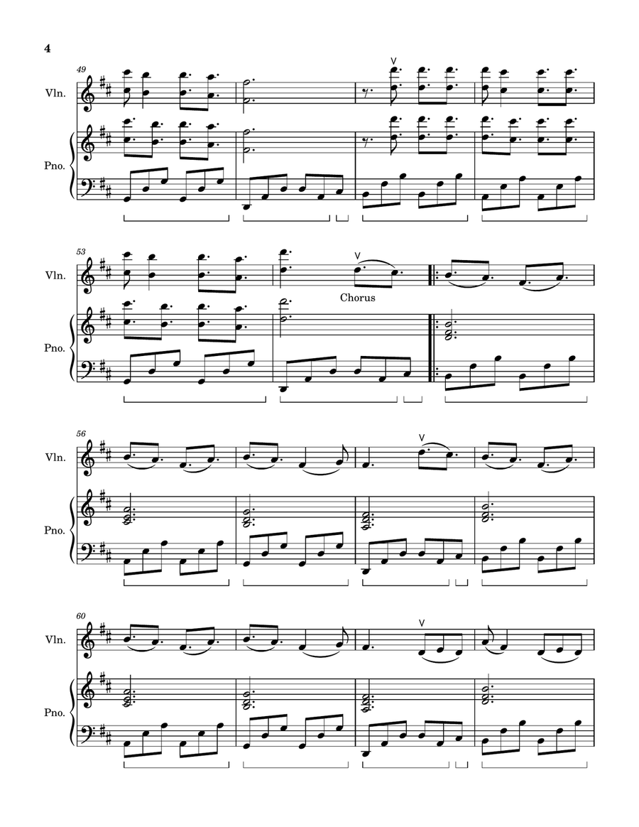 Reckless Love Reckless Love Violin Solo scores gallery preview page 6