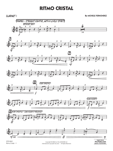 Ritmo Cristal - Bb Clarinet 1