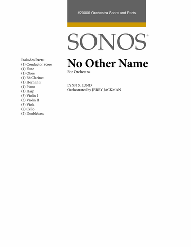No Other Name - Orchestration