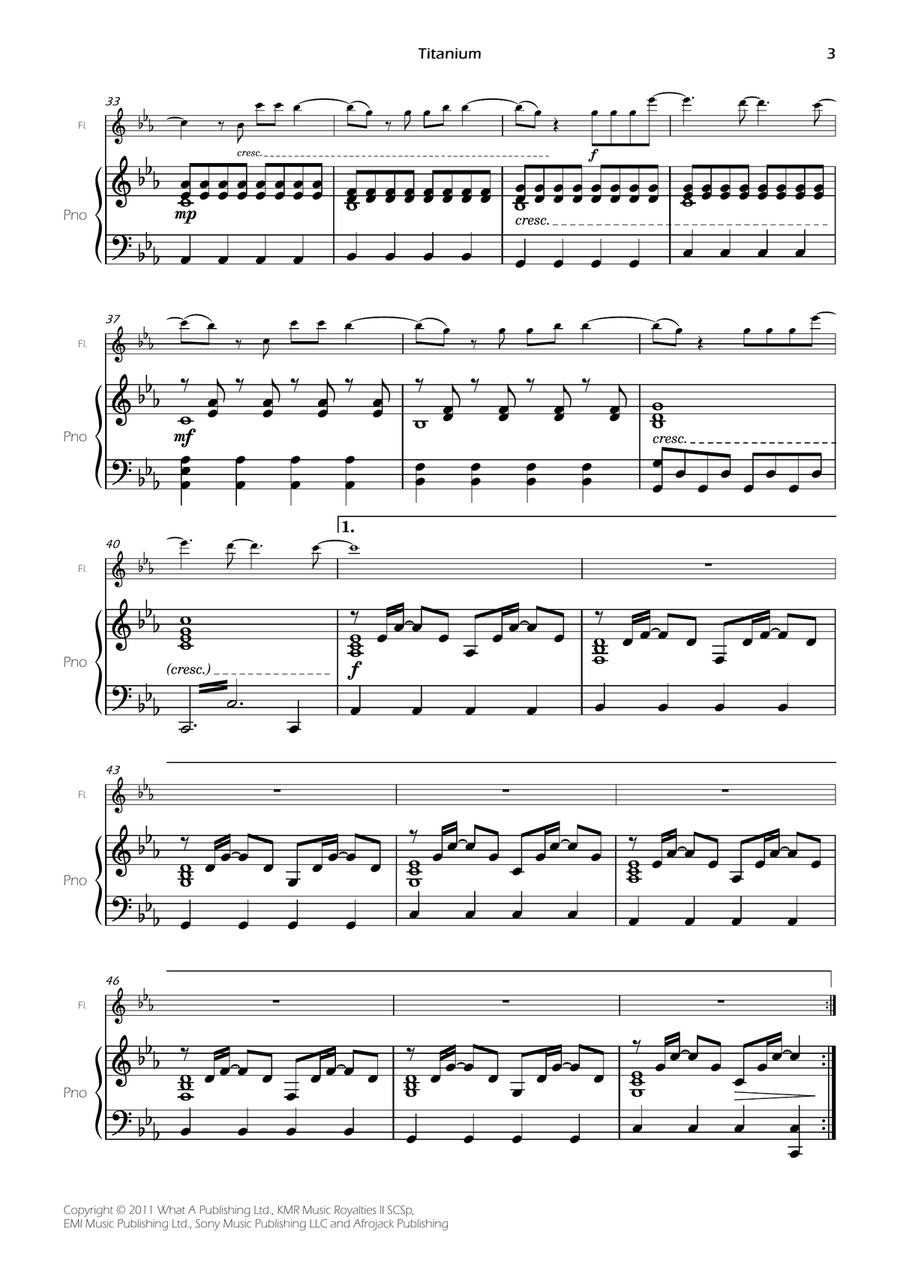 Titanium Titanium Flute scores gallery preview page 3