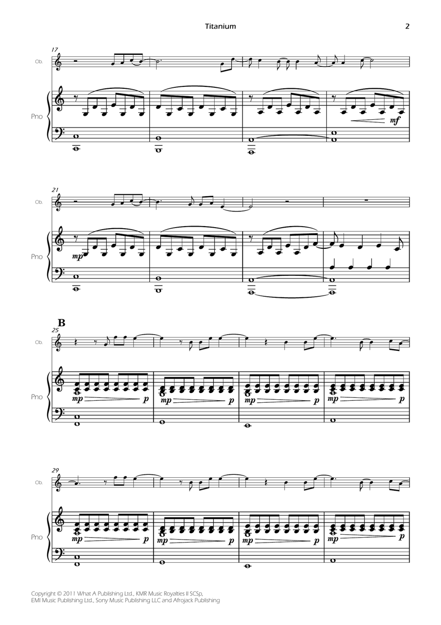 Titanium Titanium Piano scores gallery preview page 4