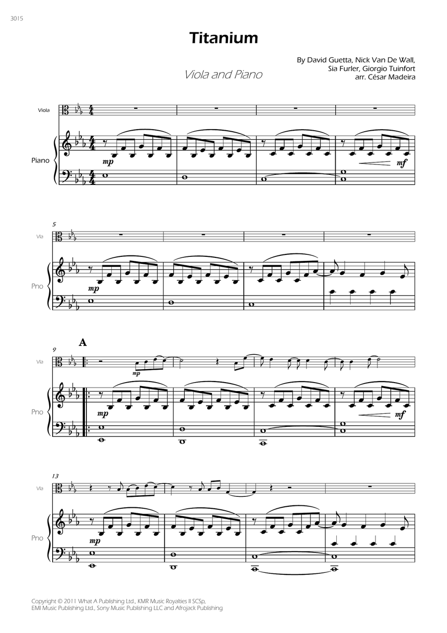 Titanium Titanium Viola scores gallery preview page 3